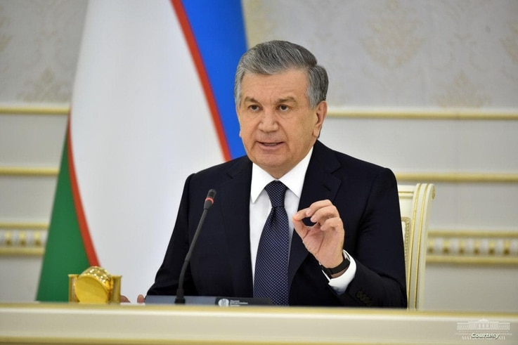Uzbek President Shavkat Mirziyoyev is seen in this undated photo. (Photo courtesy of president.uz)